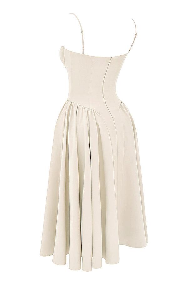 ONBRE® | TWILL KORSET MIDI JURK