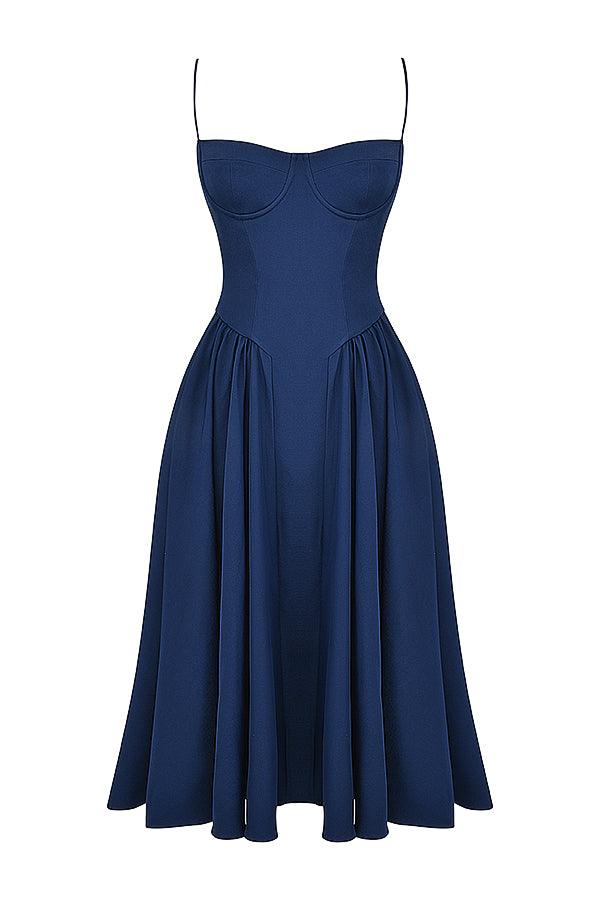 ONBRE®  | TWILL KORSET MIDI JURK