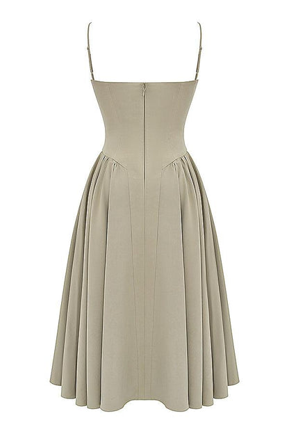 ONBRE®  | TWILL KORSET MIDI JURK