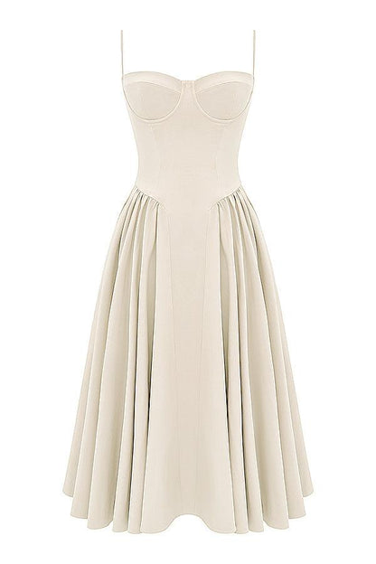 ONBRE®  | TWILL KORSET MIDI JURK