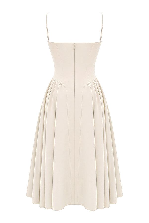 ONBRE®  | TWILL KORSET MIDI JURK