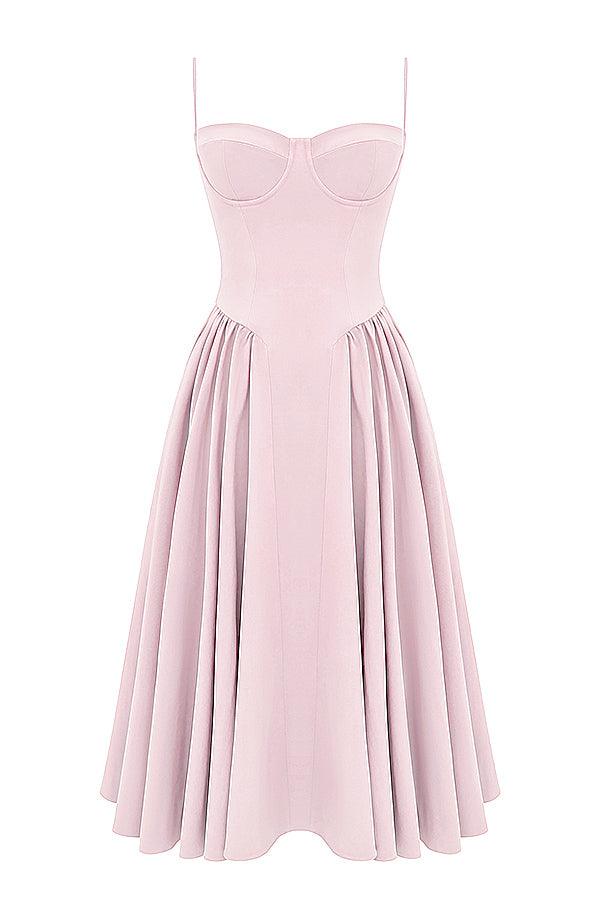 ONBRE®  | TWILL KORSET MIDI JURK