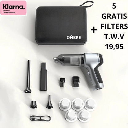 EASYCLEAN | 3 in 1 draadloze auto stofzuiger + Gratis accessoires